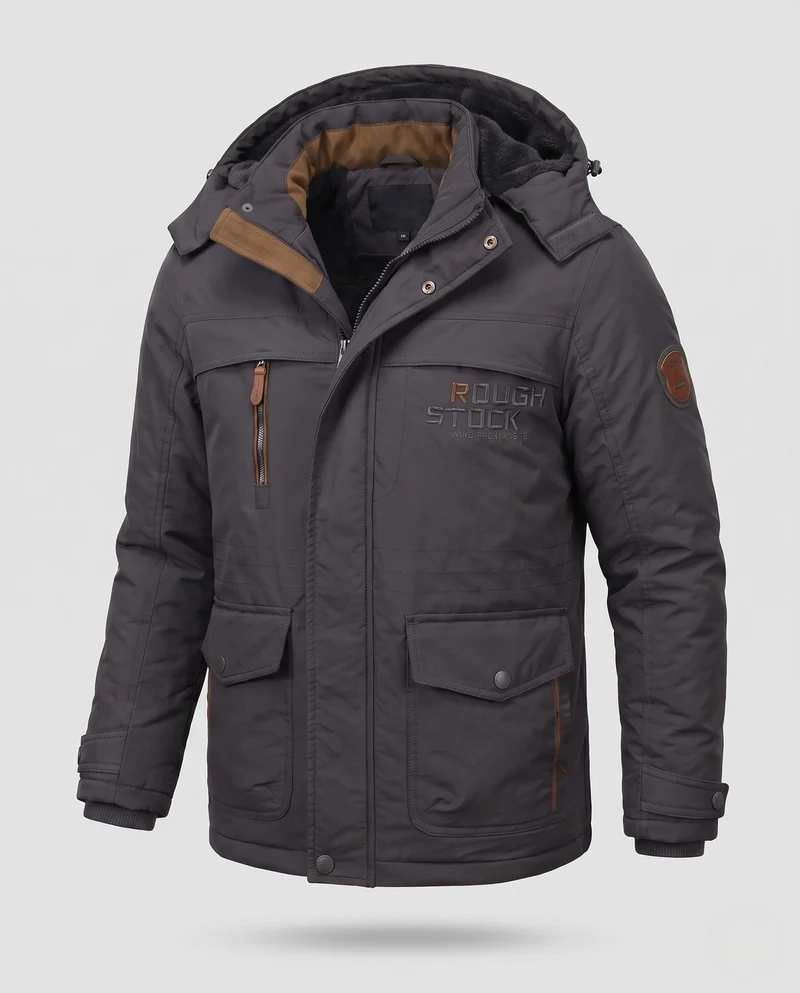 Herren kurz gepolsterte Field Blouson mit gesteppter thermischer Fütterung und Klapptaschen Drune