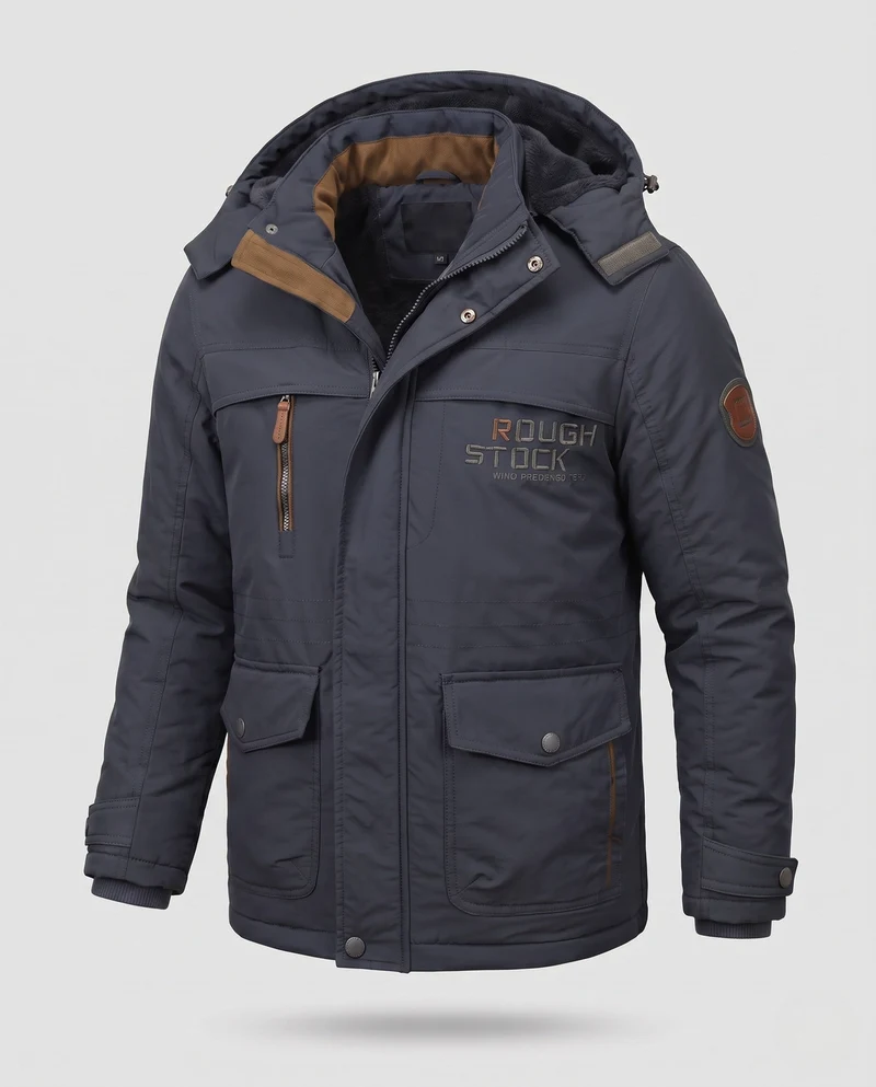 Herren kurz gepolsterte Field Blouson mit gesteppter thermischer Fütterung und Klapptaschen Drune