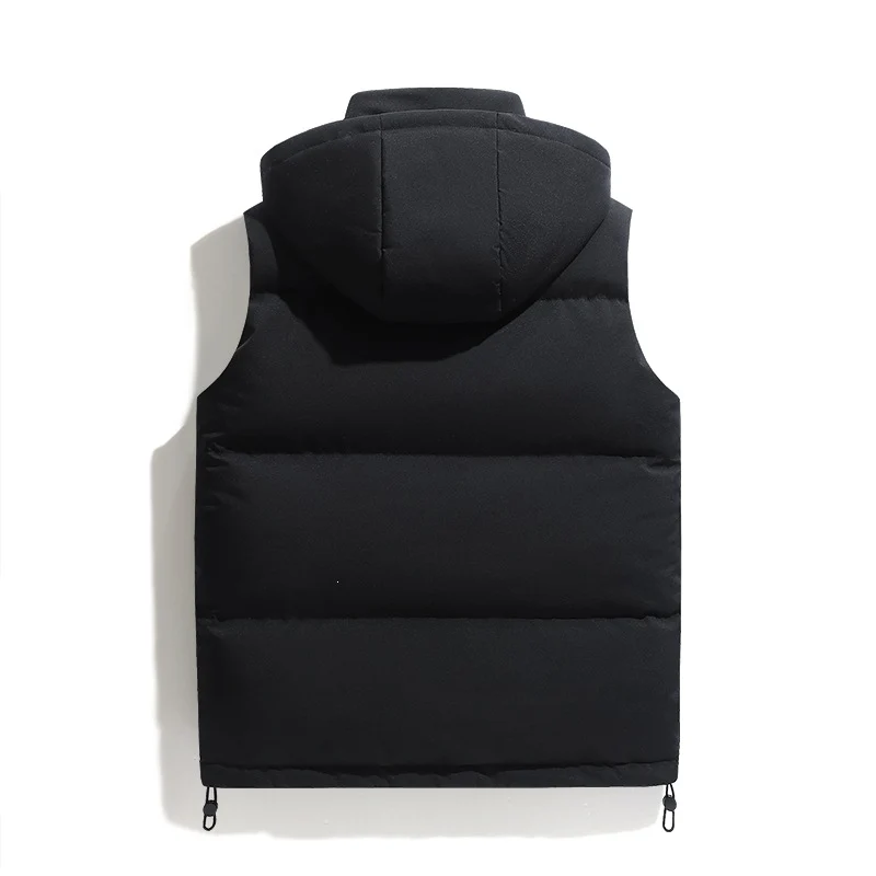 Herren Leichte Pufferweste mit abnehmbarer Kapuze, Thermoisolierung & Utility-Taschen Drune
