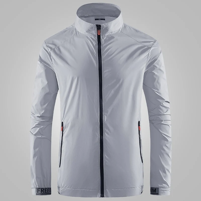 Herren Leichte Performance‑Windjacke mit hochschließendem Stehkragen Drune