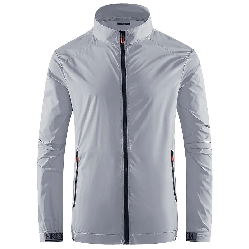 Herren Leichte Performance‑Windjacke mit hochschließendem Stehkragen Drune