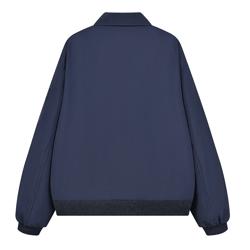 Herren Leichte Oversize-Übergangsjacke im Bomberstil mit Ärmeltasche & elastischem Saum Drune
