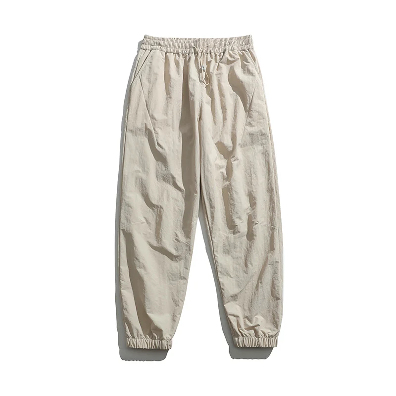 Herren Leichte Nylon-Jogginghose mit elastischem Bund, Kordelzug & gerippten Bündchen Drune