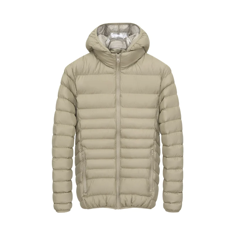 Herren Leichte gesteppte Kapuzen‑Steppjacke mit hohem Kragen, Thermofutter & Reißverschluss Drune