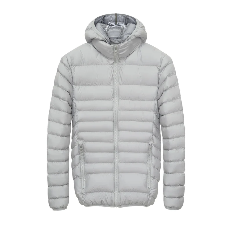 Herren Leichte gesteppte Kapuzen‑Steppjacke mit hohem Kragen, Thermofutter & Reißverschluss Drune