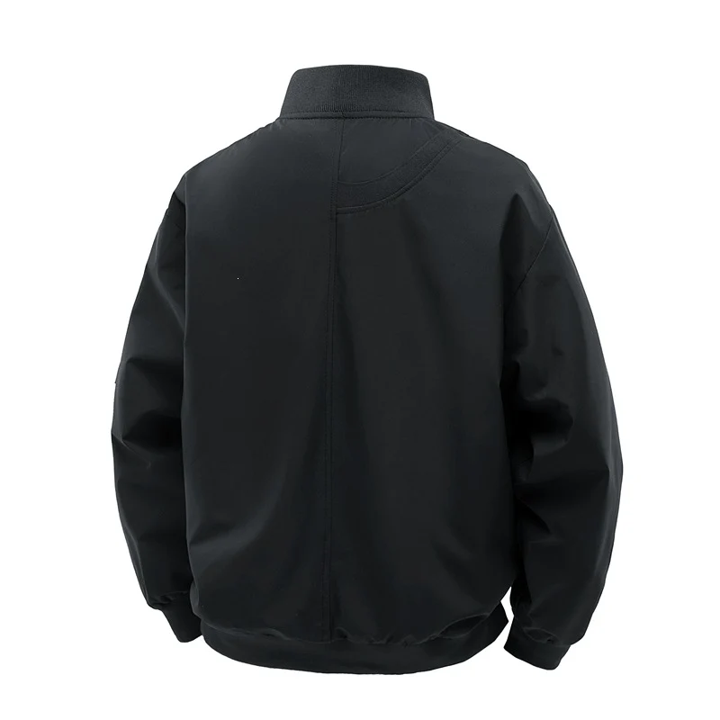 Herren Leichte Bomberjacke im minimalistischen Utility-Look mit Ärmeltasche & Rippbündchen Drune