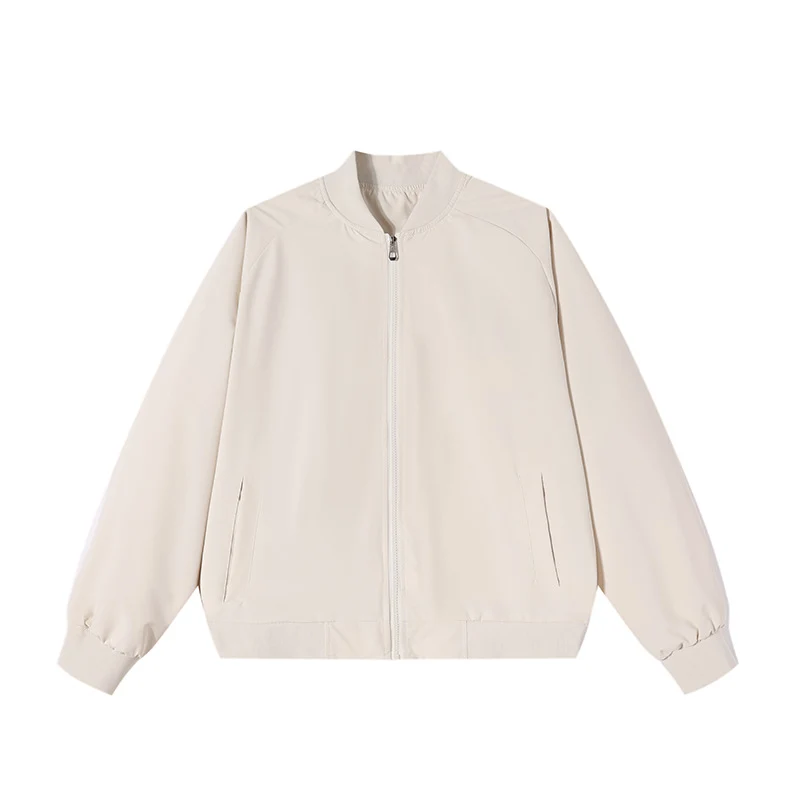 Herren Leichte Bomber-Übergangsjacke mit Raglanärmeln, geripptem Saum & windabweisender Hülle Drune