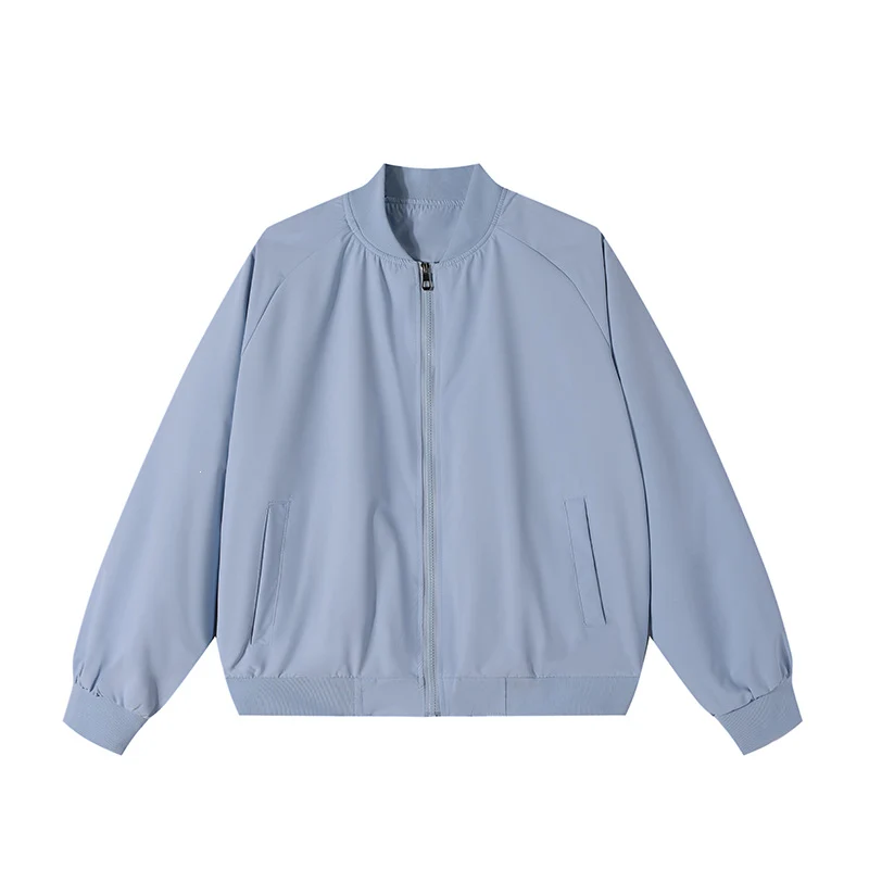 Herren Leichte Bomber-Übergangsjacke mit Raglanärmeln, geripptem Saum & windabweisender Hülle Drune