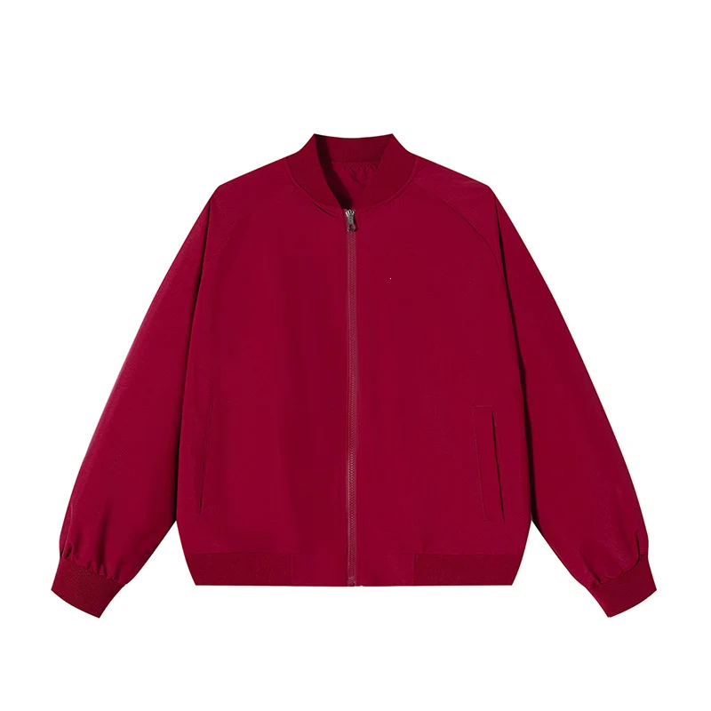 Herren Leichte Bomber-Übergangsjacke mit Raglanärmeln, geripptem Saum & windabweisender Hülle Drune