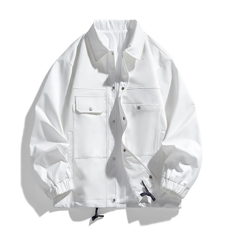 Herren Kunstvelours‑Bomberjacke im Oversize‑Boxy‑Cut mit Zwei‑Wege‑Reißverschluss & elastischem Saum Drune