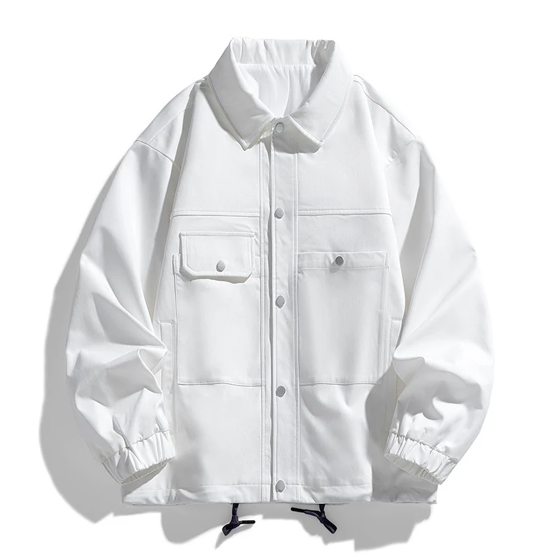 Herren Kunstvelours‑Bomberjacke im Oversize‑Boxy‑Cut mit Zwei‑Wege‑Reißverschluss & elastischem Saum Drune
