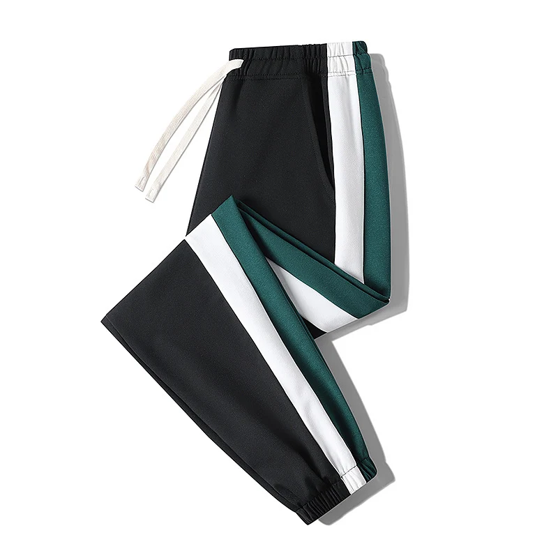 Herren Konische Trackhose mit Kordelzug, seitlichen Colorblock‑Streifen & elastischen Bündchen Drune