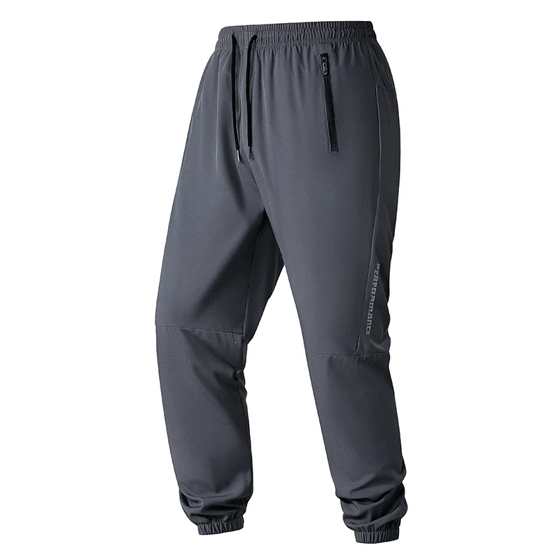 Herren Konische Performance-Jogginghose mit Reißverschlusstaschen & elastischem Bund Drune