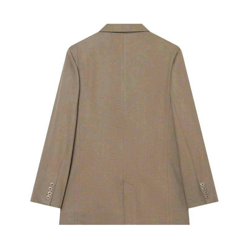 Damen Kastenblazer mit Drei‑Knopf‑Verschluss, Pattentaschen und leichter Schulterpolsterung Drune