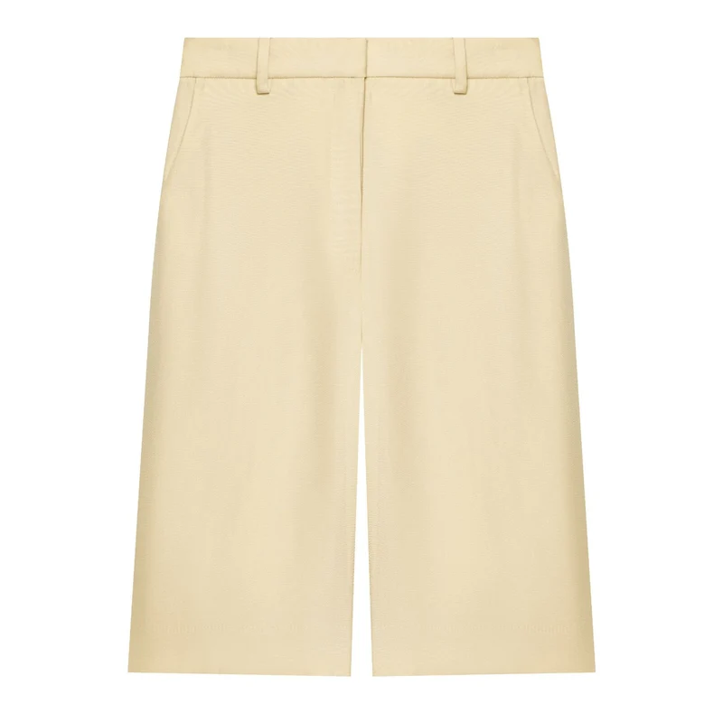 Damen Hochtaillierte Culottehose mit schmalem Bund, seitlichen Eingrifftaschen und mittiger Naht Drune