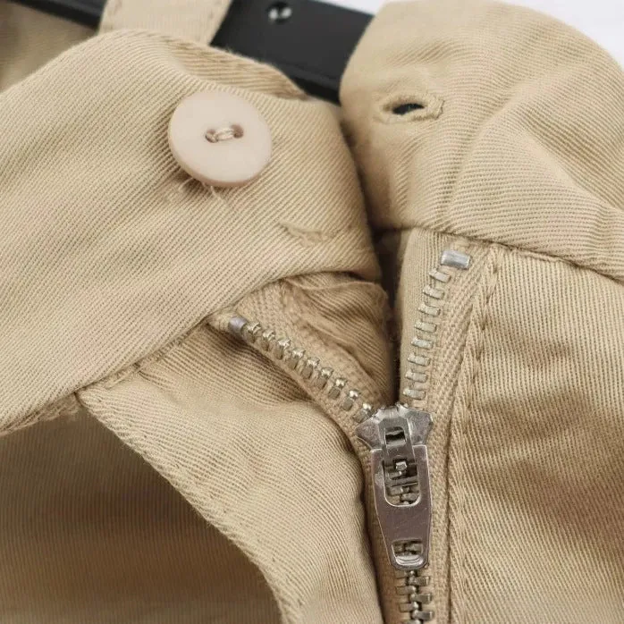 Damen Hochtaillierte Culotte‑Shorts mit Bügelfalte und Ziergürtel Drune