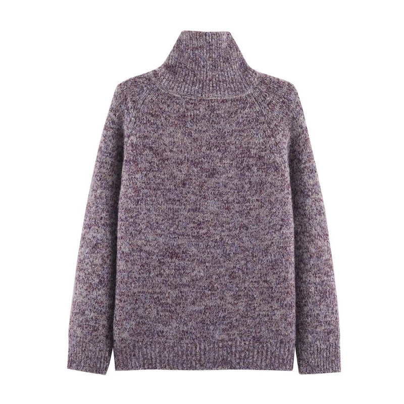 Damen Grobstrick‑Cardigan im Oversize‑Look mit hohem Rippkragen und Knopfleiste Drune