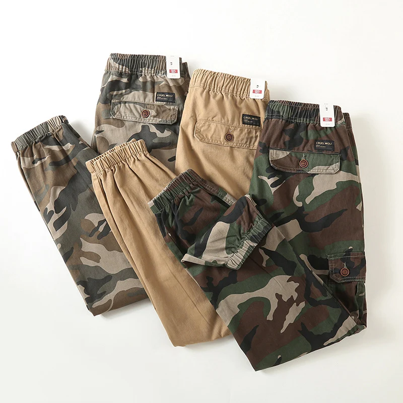 Herren Cargohose im Jogger‑Stil mit Tunnelzug, Knöchelbündchen und Multifunktionstaschen Drune