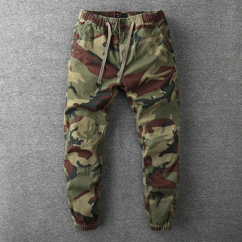 Herren Cargohose im Jogger‑Stil mit elastischem Bund und Knieverstärkung Drune