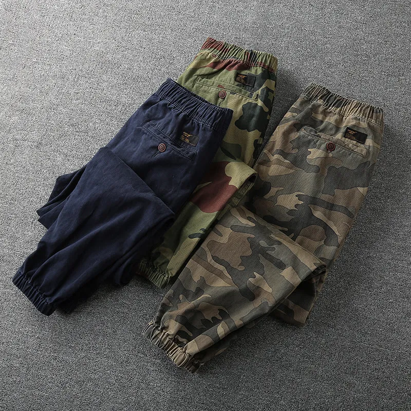 Herren Cargohose im Jogger‑Stil mit elastischem Bund und Knieverstärkung Drune