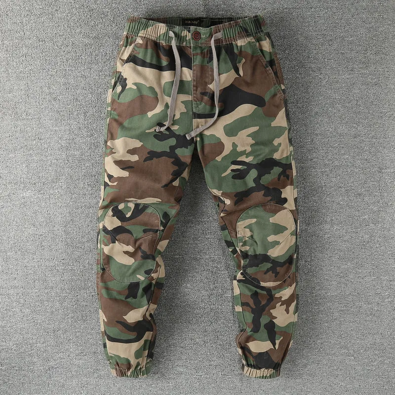 Herren Cargohose im Jogger‑Stil mit elastischem Bund und Knieverstärkung Drune