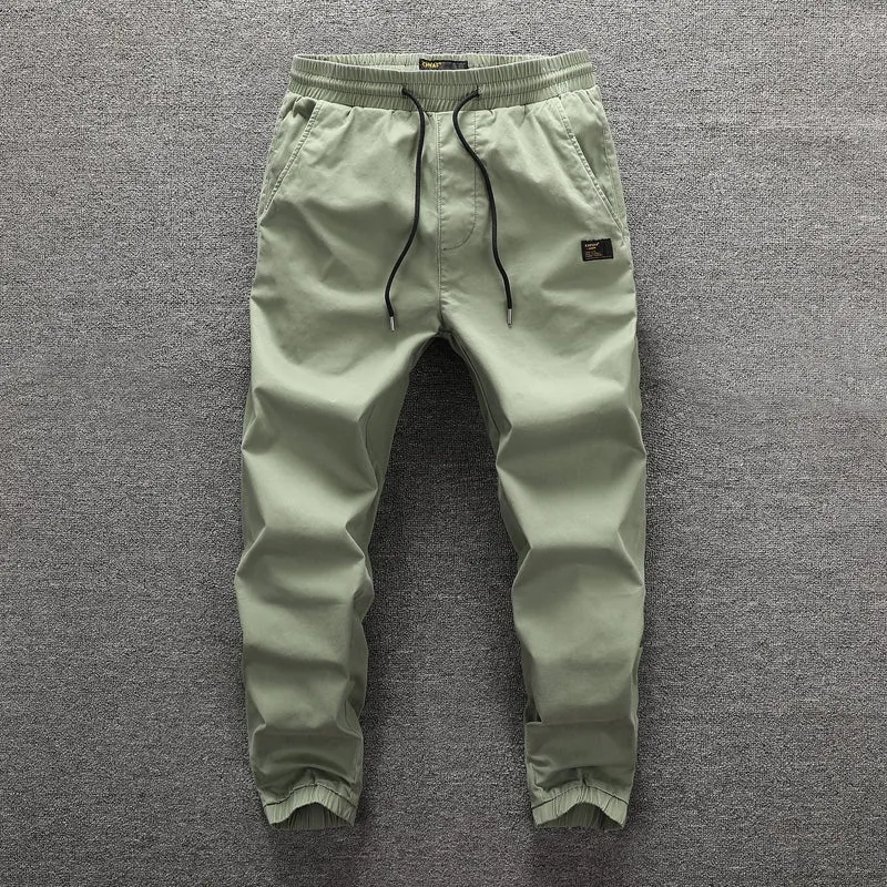 Herren Cargohose im Camouflage-Look mit elastischem Bund und Kordelzug Drune