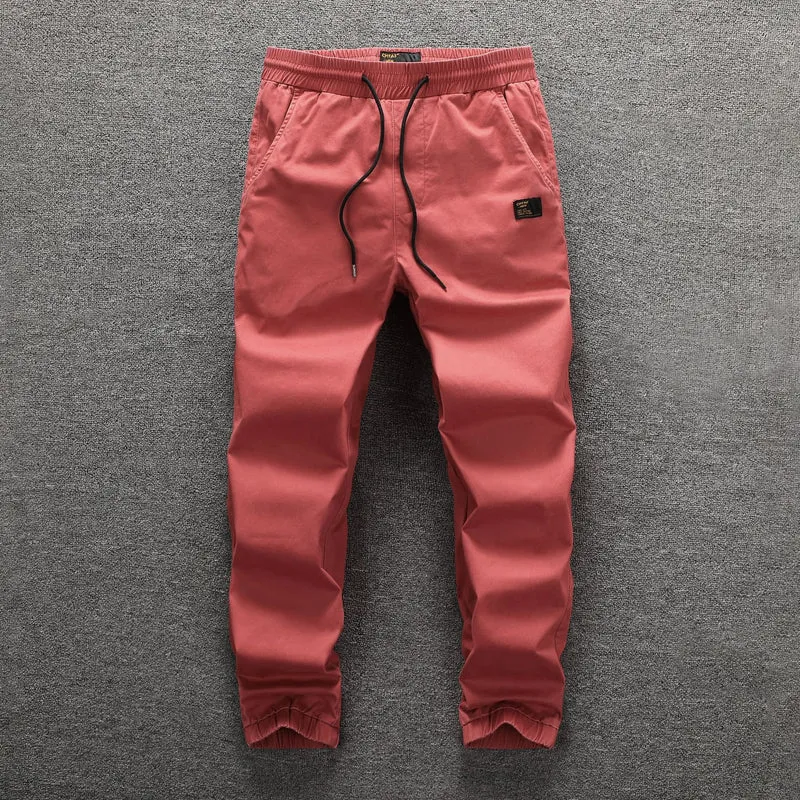 Herren Cargohose im Camouflage-Look mit elastischem Bund und Kordelzug Drune