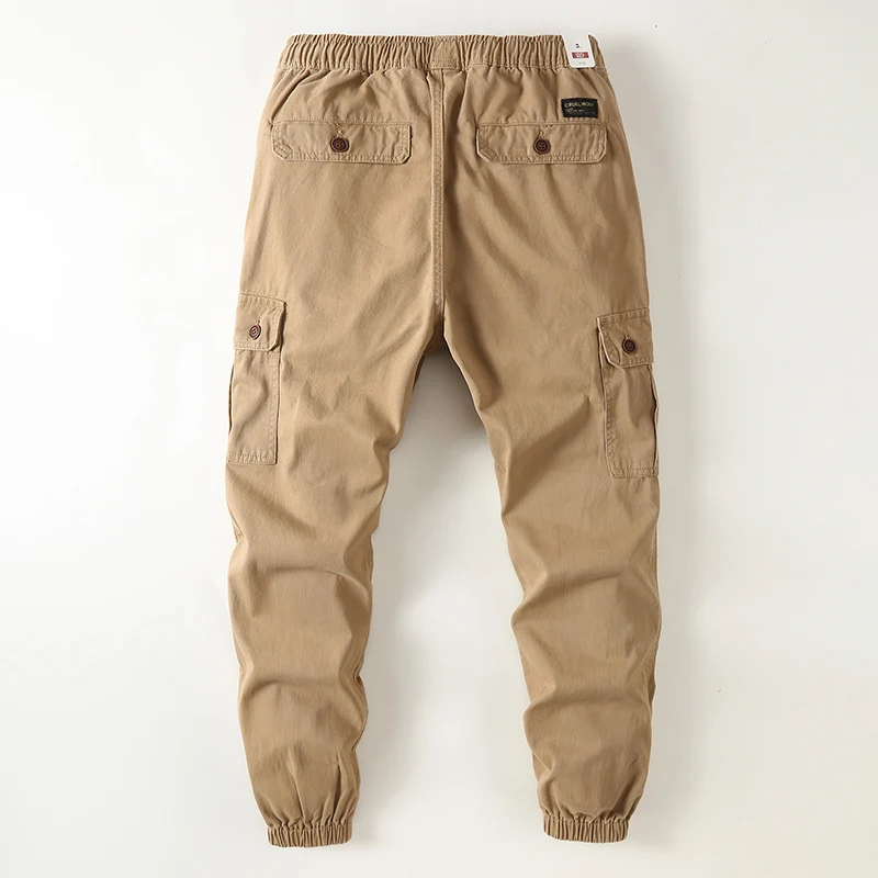 Herren Cargo-Joggerhose im Utility-Stil mit Tunnelzug, Knieverstärkung und elastischen Bündchen Drune