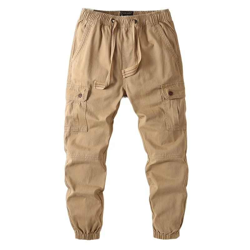 Herren Cargo-Joggerhose im Utility-Stil mit Tunnelzug, Knieverstärkung und elastischen Bündchen Drune