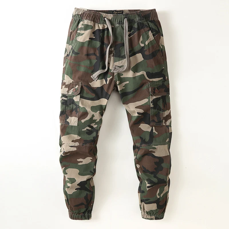 Herren Cargo-Joggerhose im Utility-Stil mit Tunnelzug, Knieverstärkung und elastischen Bündchen Drune