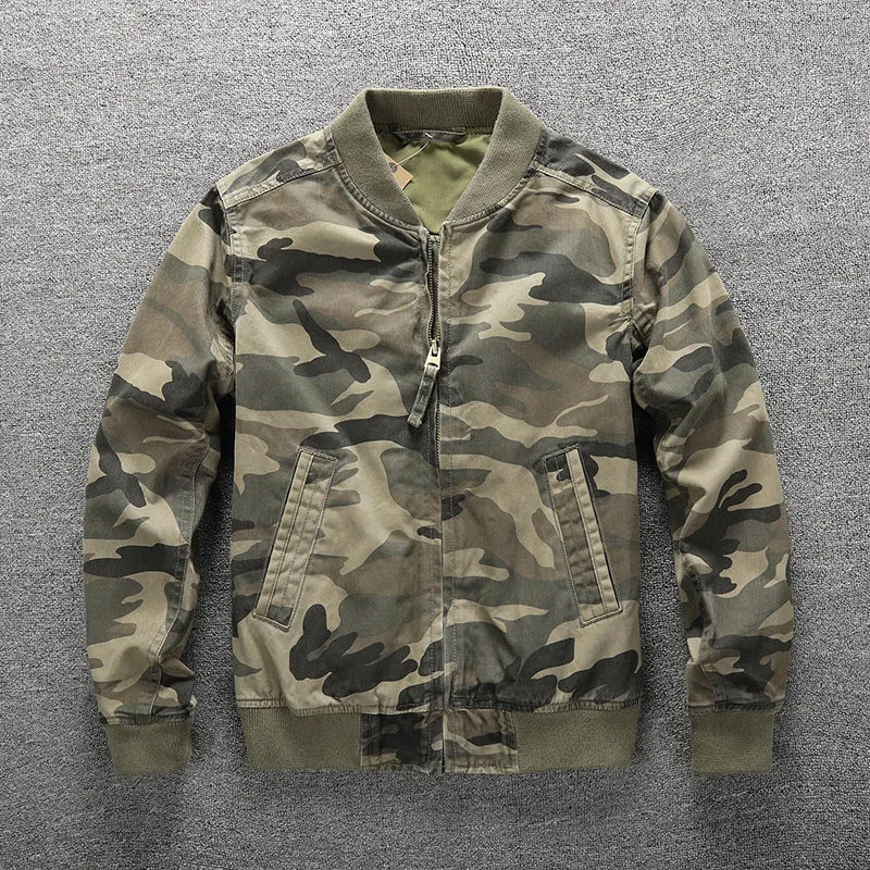 Herren Bomberjacke im Camouflage-Design Drune