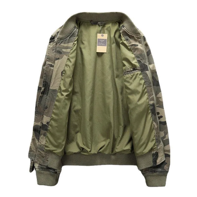 Herren Bomberjacke im Camouflage-Design Drune