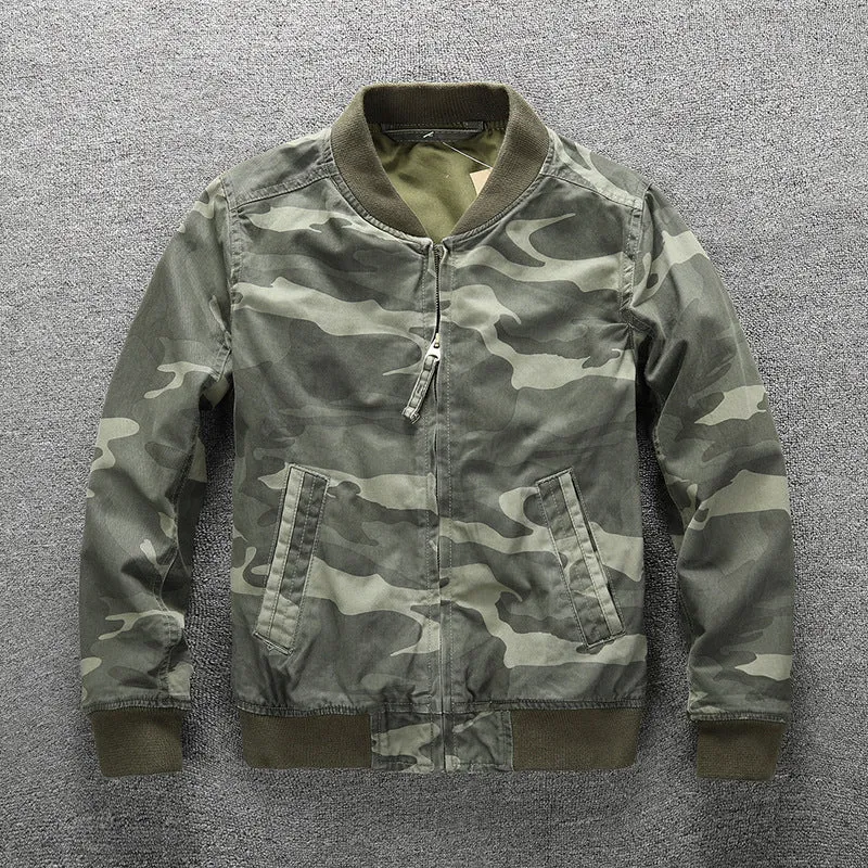 Herren Bomberjacke im Camouflage-Design Drune