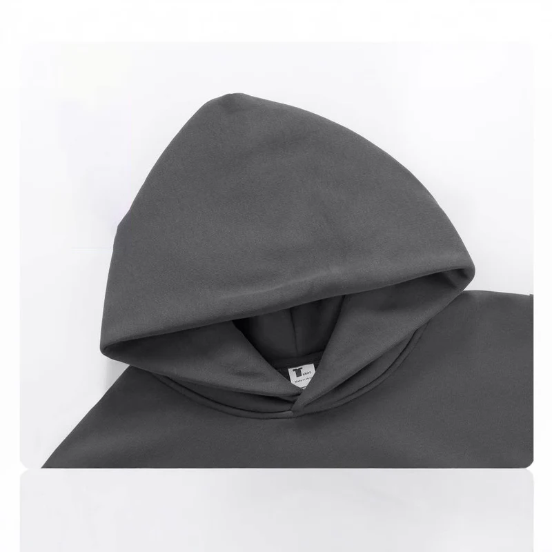 Unisex nan klassischer Kapuzenpullover mit Kängurutasche und weichem Baumwollfleece Drune