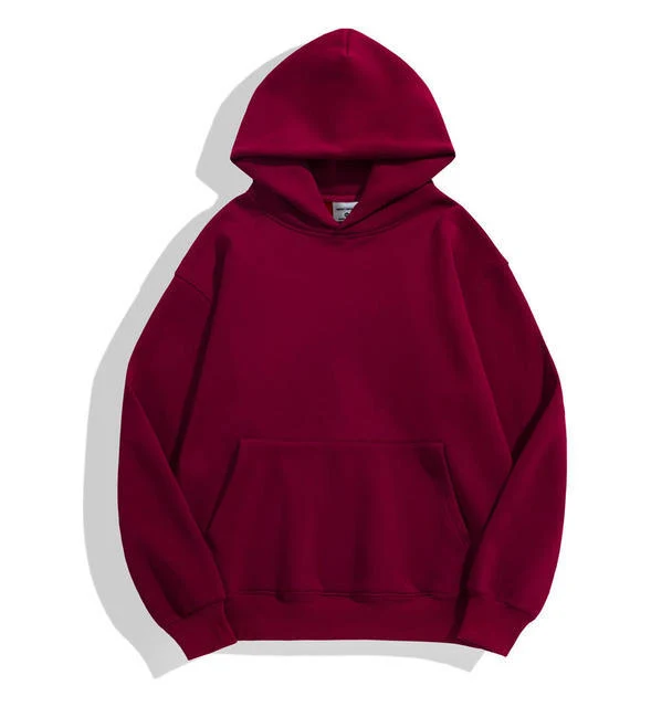 Unisex nan klassischer Kapuzenpullover mit Kängurutasche und weichem Baumwollfleece Drune