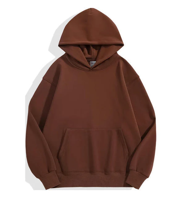 Unisex nan klassischer Kapuzenpullover mit Kängurutasche und weichem Baumwollfleece Drune