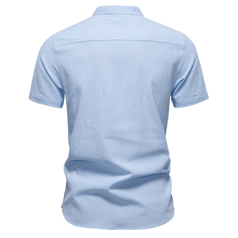 Herren Kurzarm Henley-Shirt mit praktischer Knopfleiste und modernem Design Drune