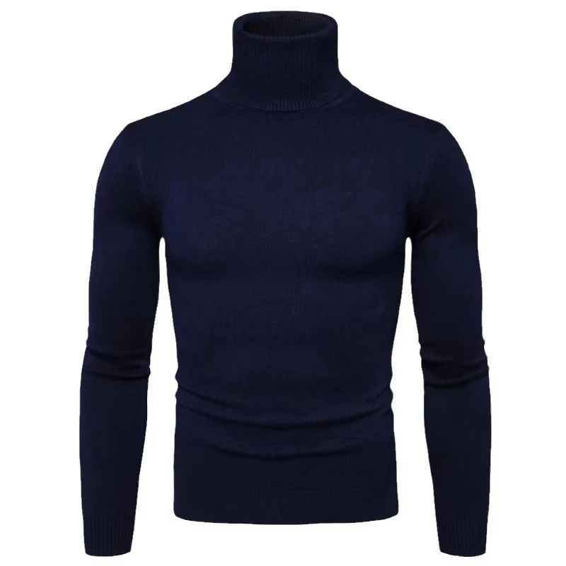 Herren modischer Rollkragenpullover aus feiner Merinowolle Drune