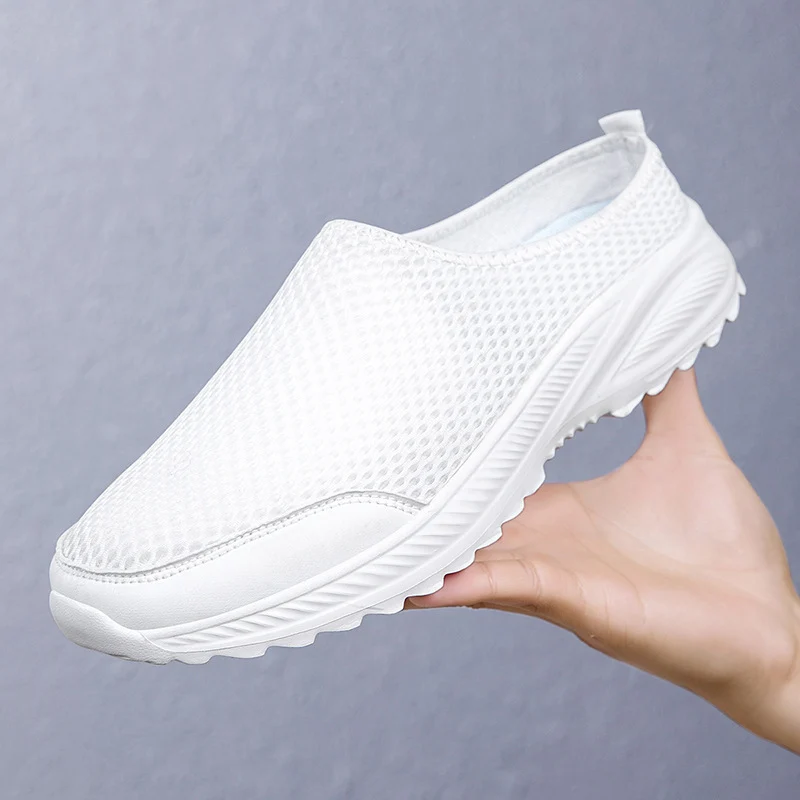 Unisex nan atmungsaktiver Mesh-Mule mit griffiger Flexlaufsohle und gepolstertem Komfortfußbett Drune