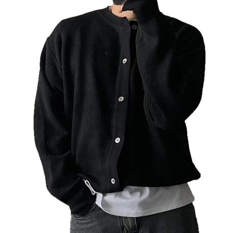 Herren Elegante Knopfleiste Strickjacke Drune