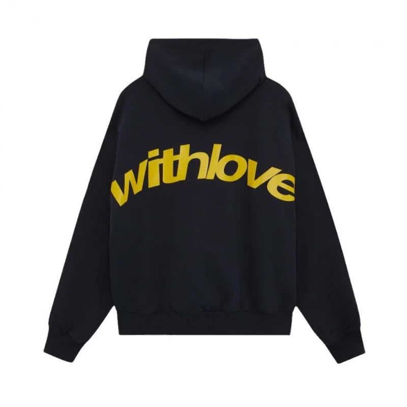 Unisex nan Oversized Kapuzenpullover mit großem Rückenprint und weichem Fleece Innen Drune