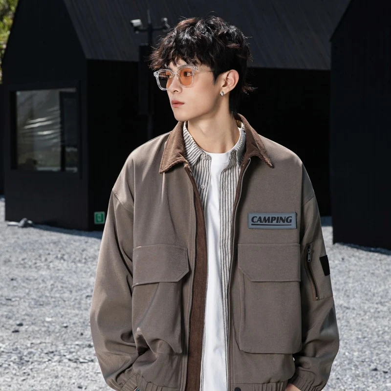 Damen Oversize Utility-Jacke mit Fleece‑Kragen & Multifunktions‑Taschen Drune