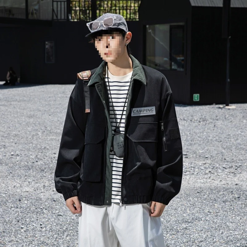 Damen Oversize Utility-Jacke mit Fleece‑Kragen & Multifunktions‑Taschen Drune