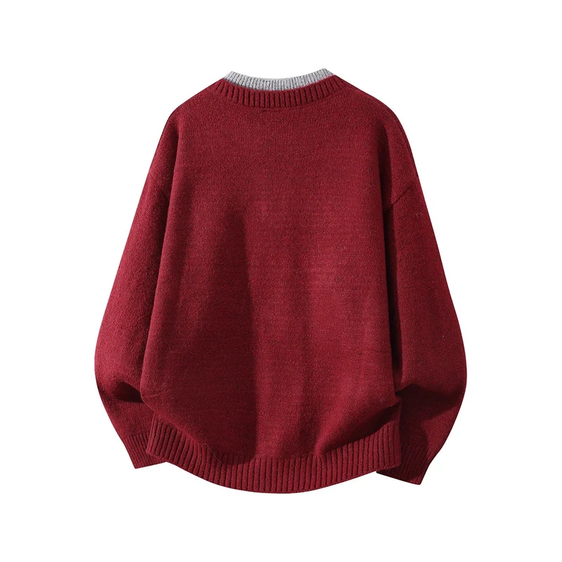 Damen Oversize-Strickpullover mit Henley‑Halbknopfkragen und geripptem Saum Drune