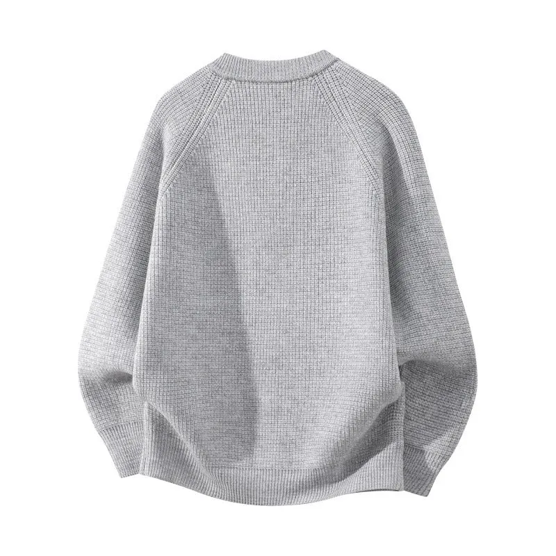 Damen Oversize-Strickcardigan mit Rundhals, Raglanärmeln und Zwei-Wege-Reißverschluss Drune