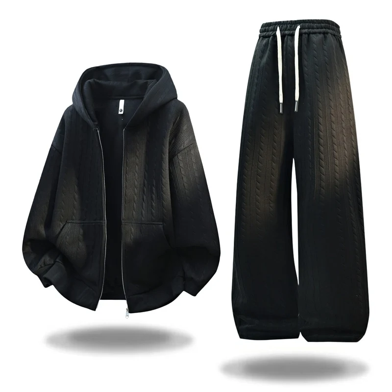 Damen Oversize Strick‑Kapuzenjacke mit Zopfmuster, Reißverschluss & Kängurutaschen Drune