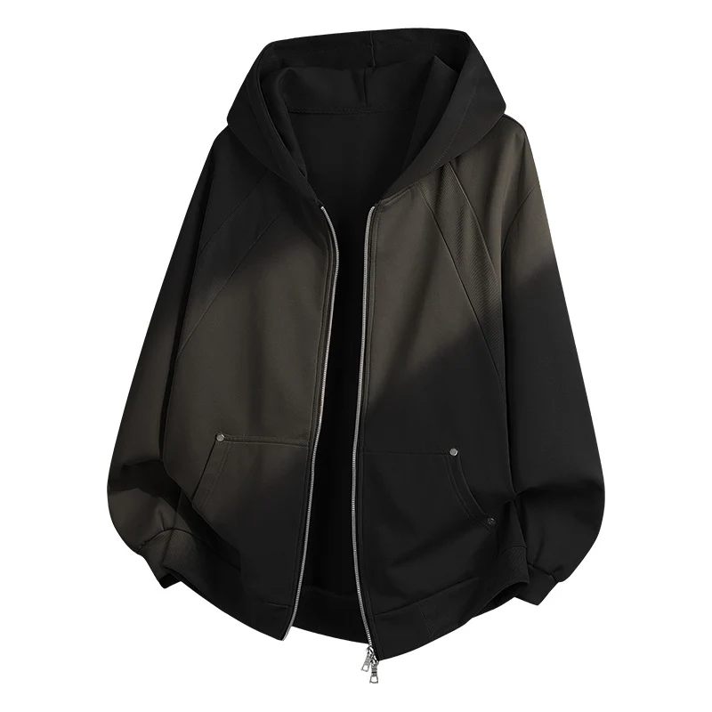 Damen Oversize Kapuzen‑Zipjacke mit Raglanärmeln & Eingrifftaschen Drune