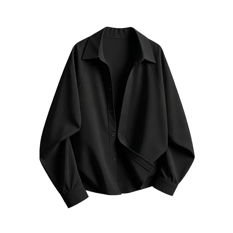 Damen Oversize-Blusenshirt aus fließendem Stretch mit Hemdkragen Drune