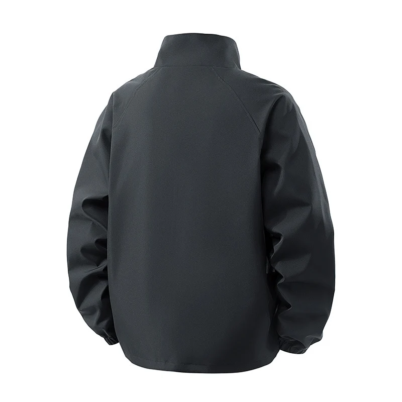 Damen Leichte Oversize‑Übergangsjacke ohne Kapuze mit Kordelzug, Pattentaschen & elastischen Bündchen Drune