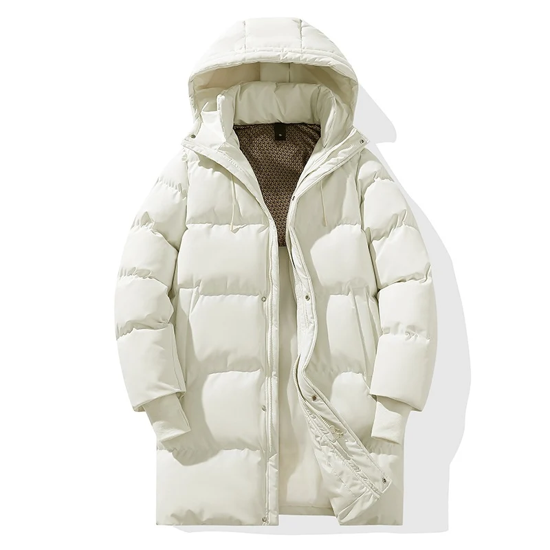 Damen Lange gesteppte Thermo-Parka mit Kapuze, wind- und wasserabweisender Hülle Drune
